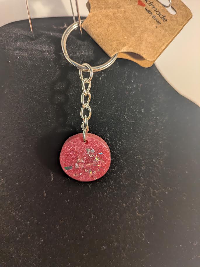 Circle Resin Keychain