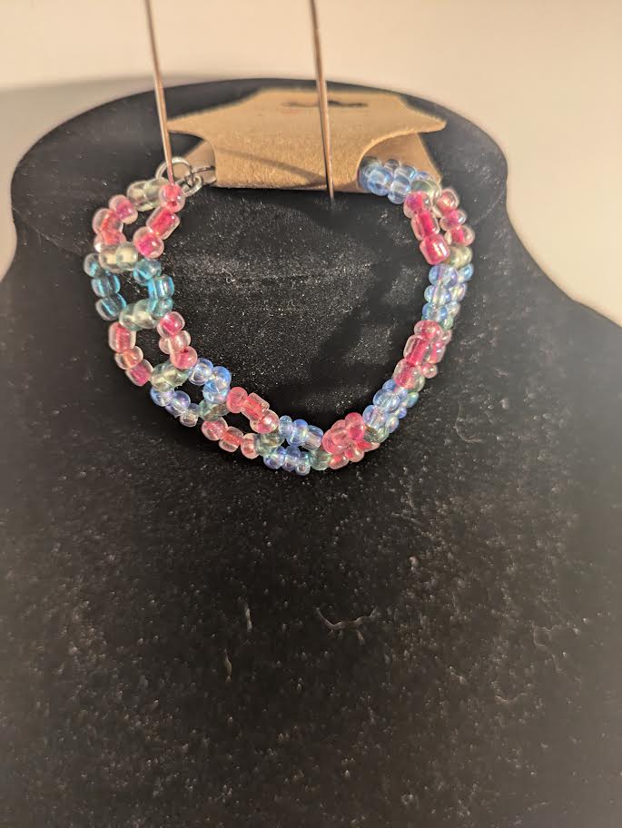 Blue and Pink Bracelet