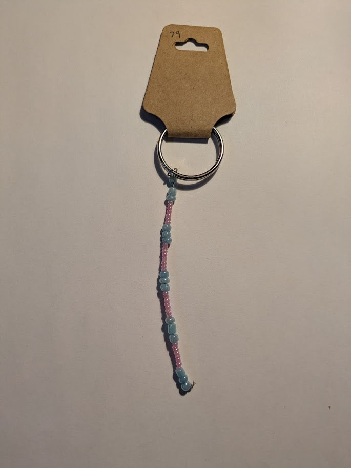 Blue and Pink Keychain