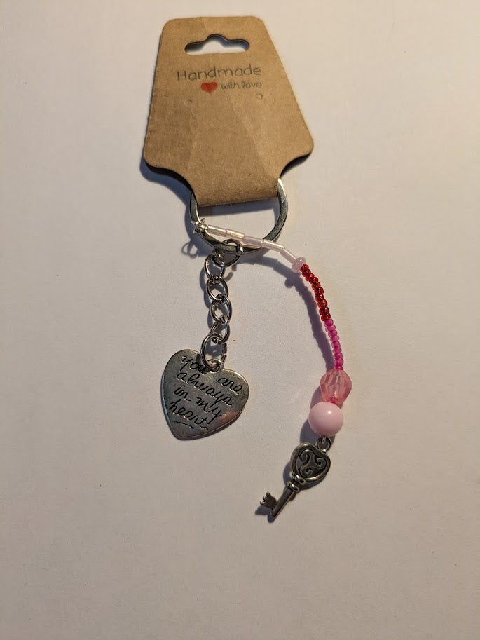 You're always in my heart keychain