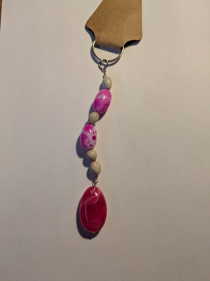 Pink stone Keychain