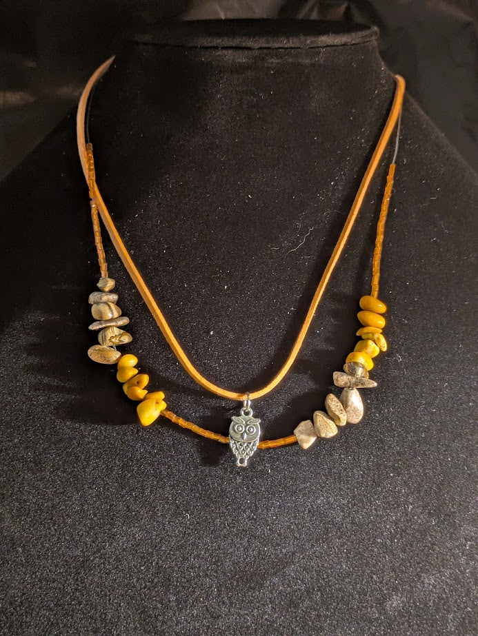 Owl Double Necklace