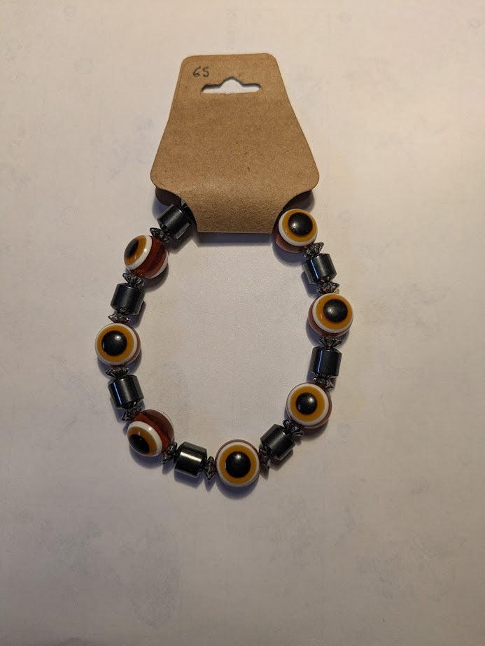 Orange Circle Bead