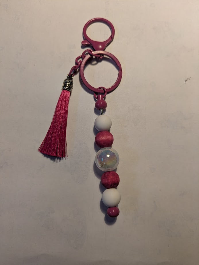 Double Clip Pink And White Pearls