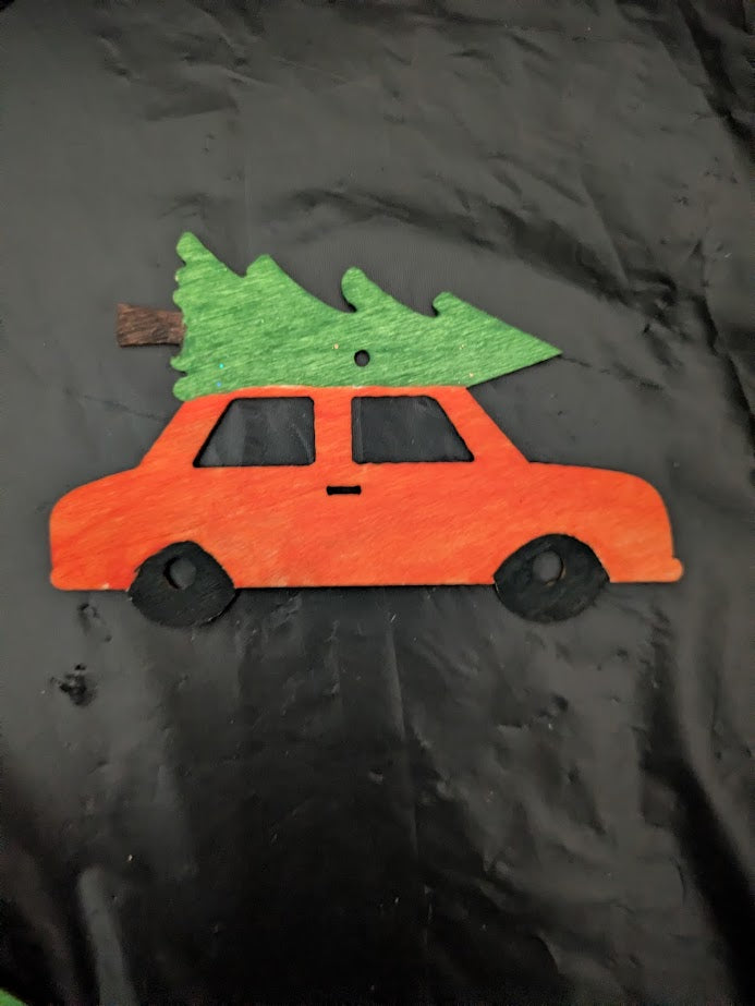 Tree & Car Orange