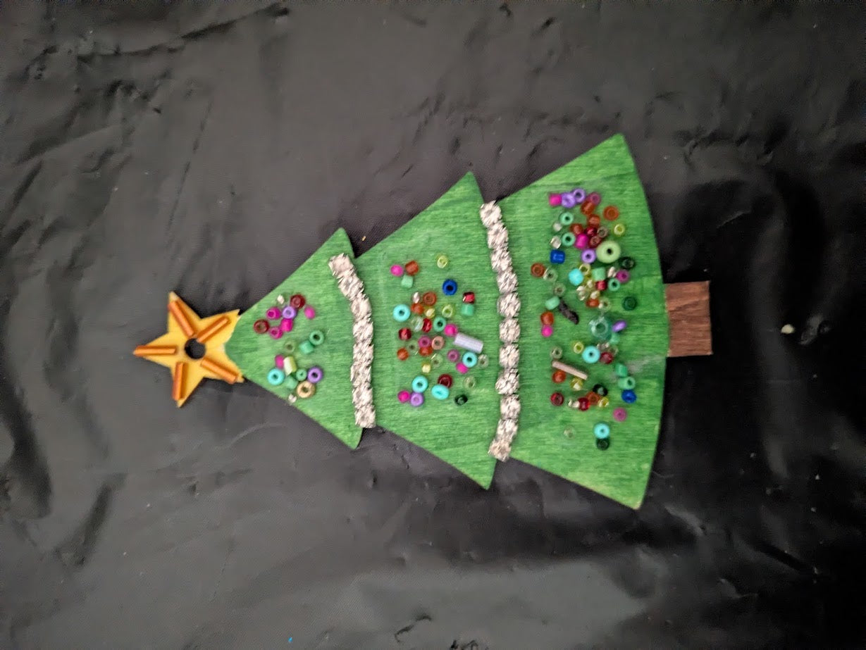 Christmas Tree with Diamond Garland