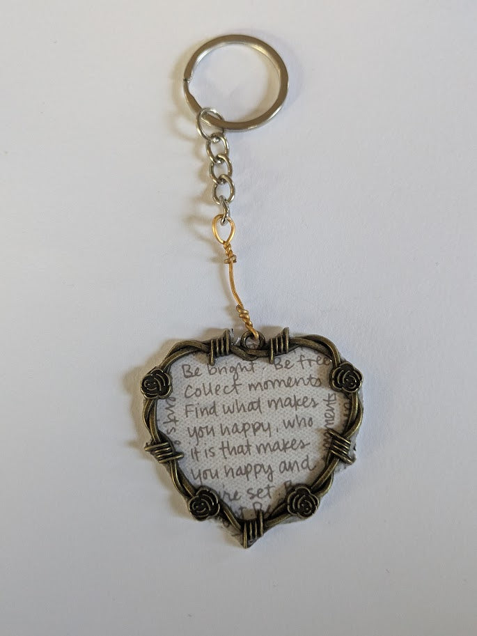 Bronze Heart with Message