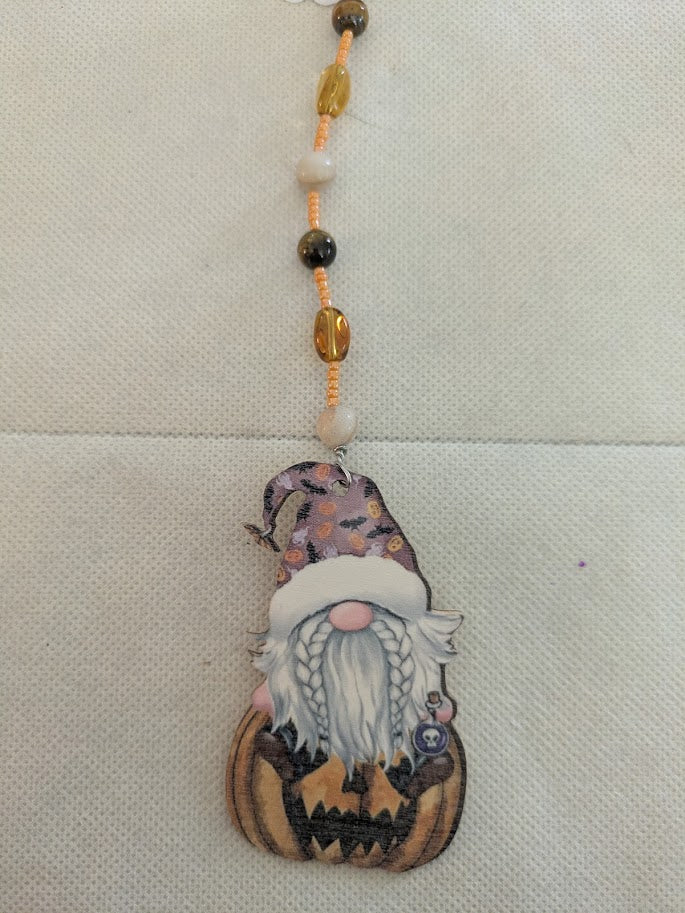 Gnome Jackolatern Multi Orange Beads