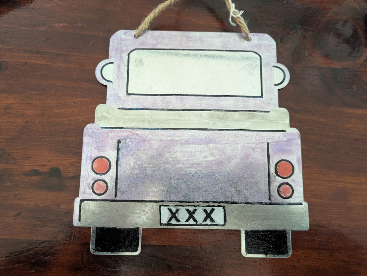 Metal Sign Jeep Light Brakes