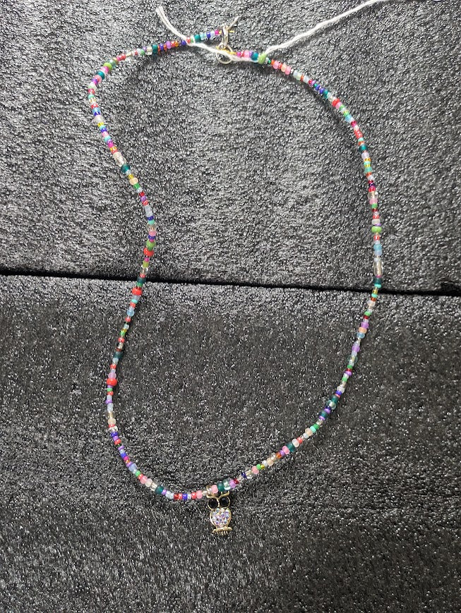 Necklace Multicolor with Owl
