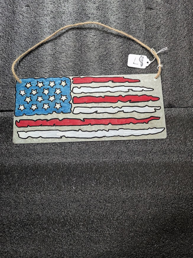 Metal Sign American Flag