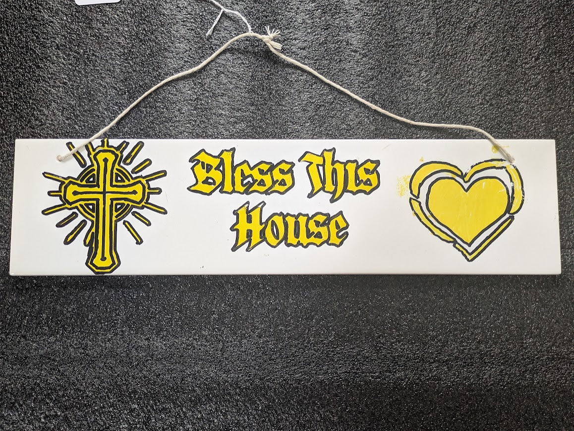 Ceramic Sign Bless this house